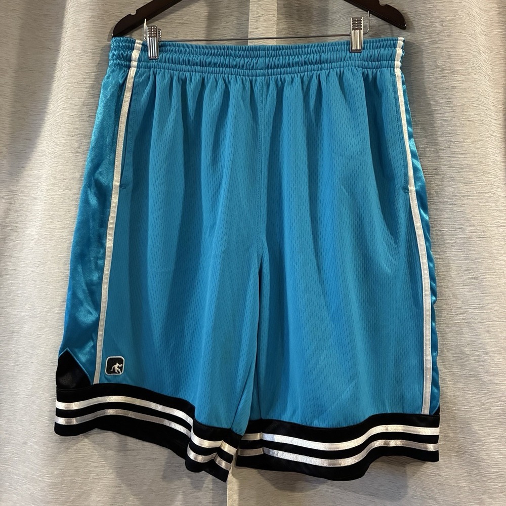Vintage Y2K And1 Mens Shorts Basketball Baggy Shimmer Shiny Size 2XL - Picture 2 of 9